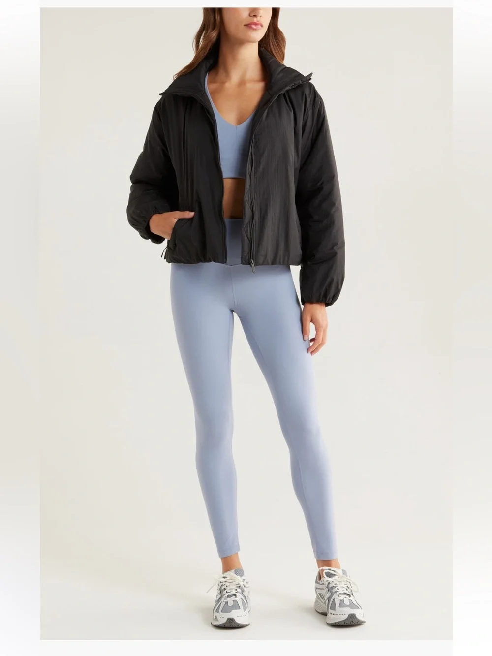 Zella Elevate Insulated Jacket women’s coat black large NWT - Picture 2 of 5